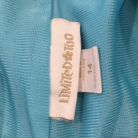 Limited Too girl aqua shorts 14 - Picture 3 of 3